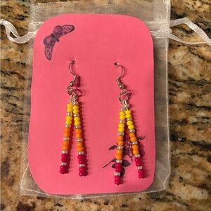 Handmade Sunset Ombré Earrings